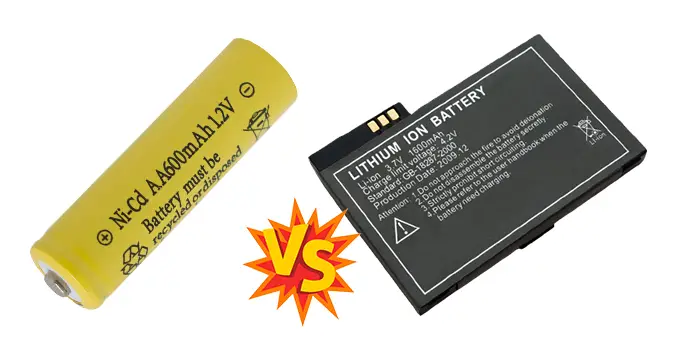NiCd Battery vs Lithium Ion
