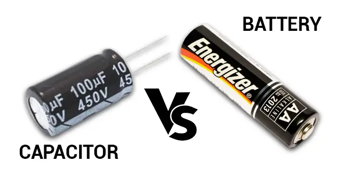 capacitor vs battery