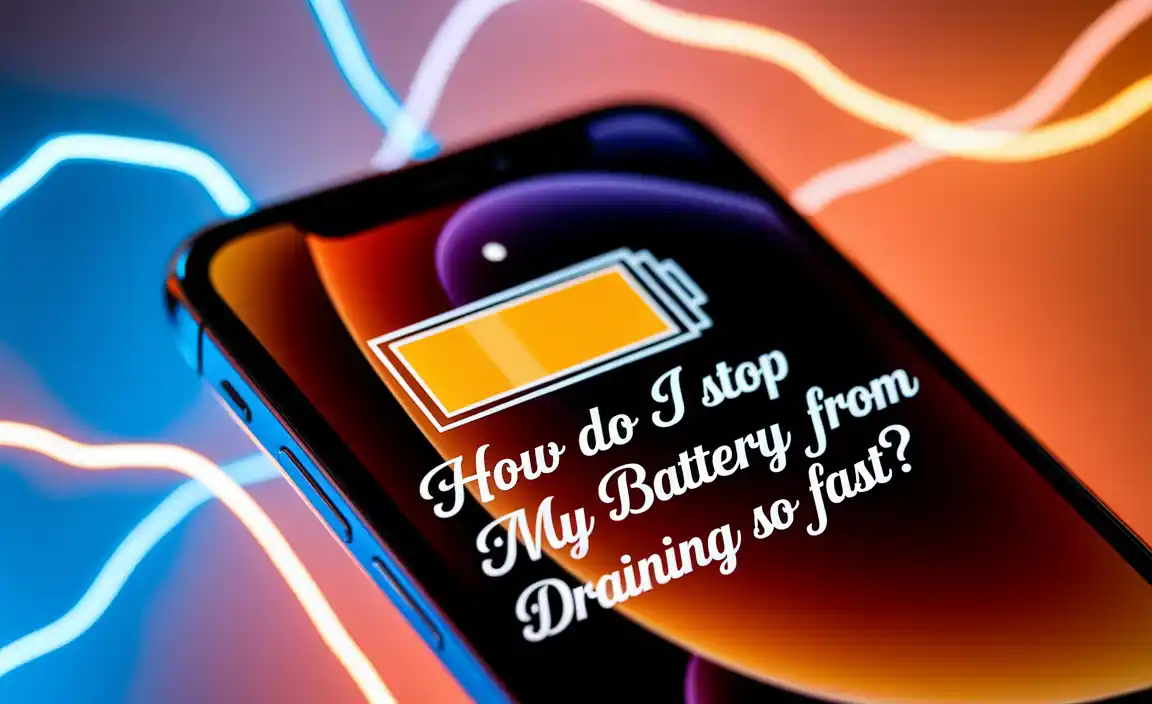 How Do I Stop My Battery From Draining So Fast