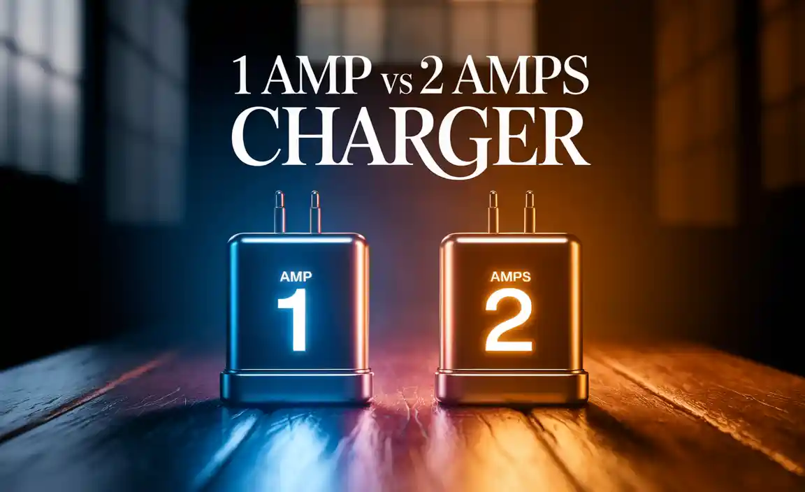 1 Amp vs 2 Amps Charger