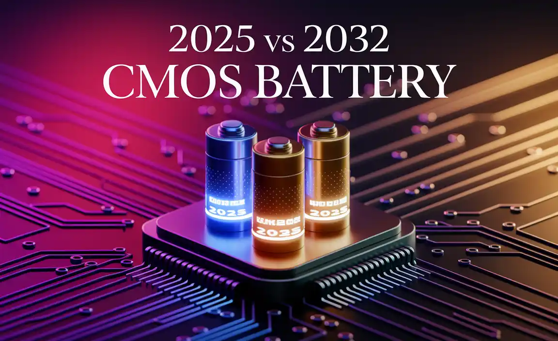 2025 vs 2032 CMOS Battery