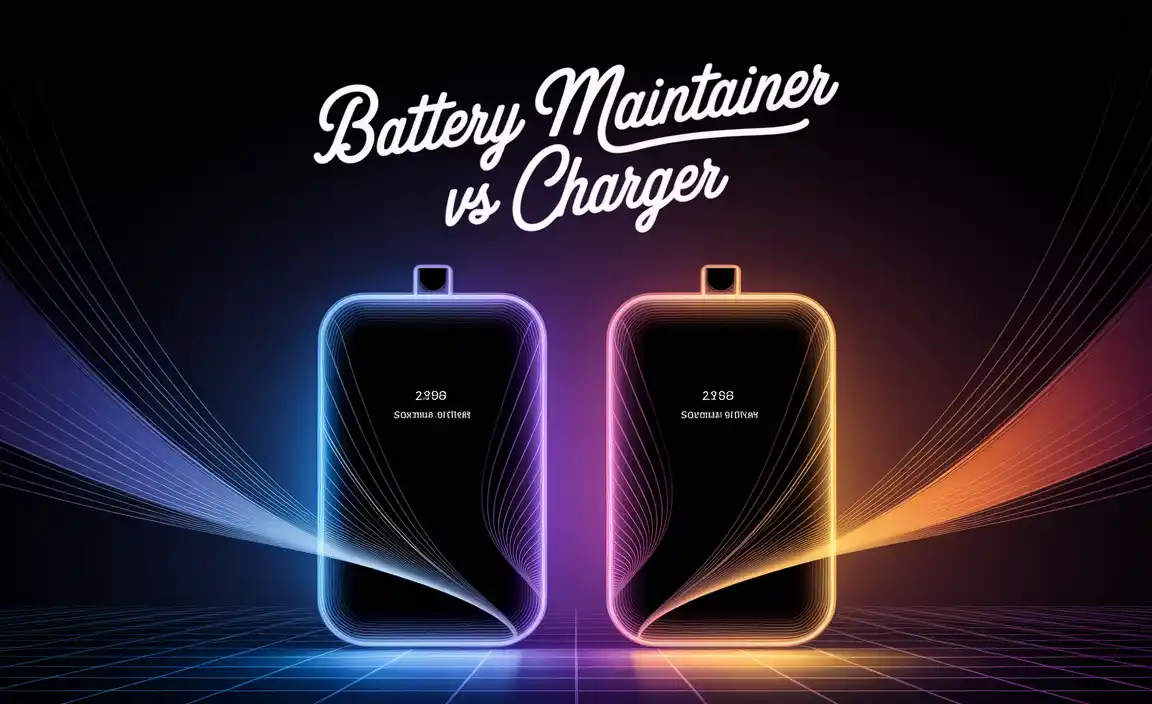 Battery Maintainer vs Charger