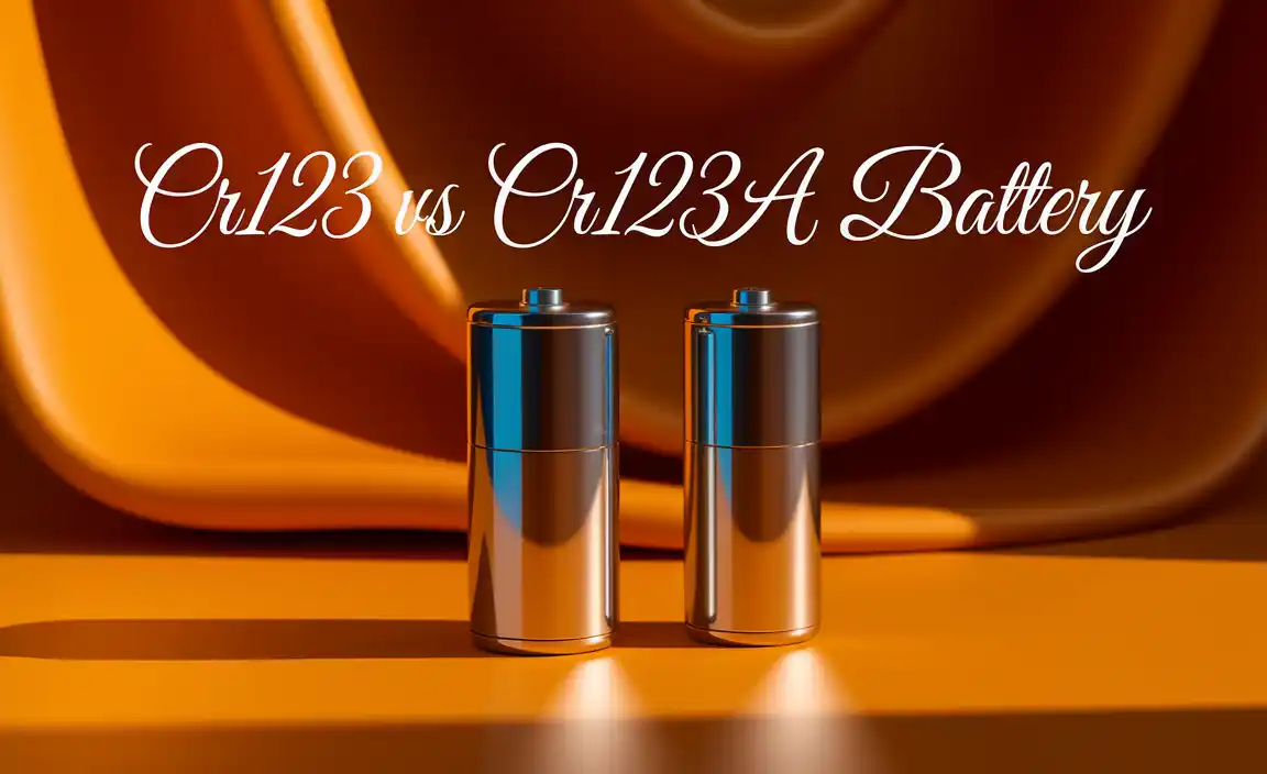 CR123 vs CR123A Battery