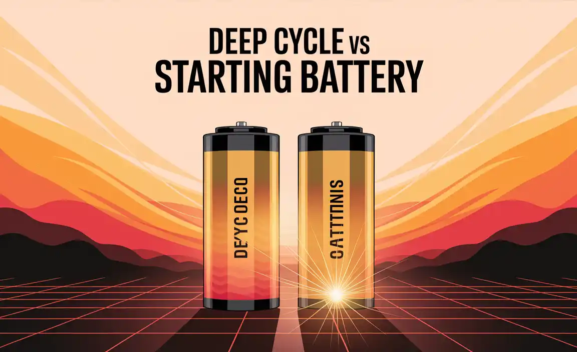 Deep Cycle vs Starting Battery