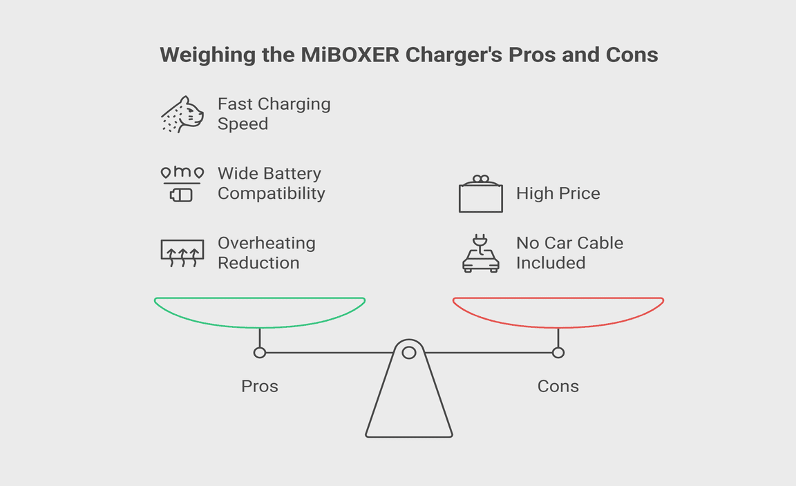 MiBOXER 4-Bay Fast Battery Charger