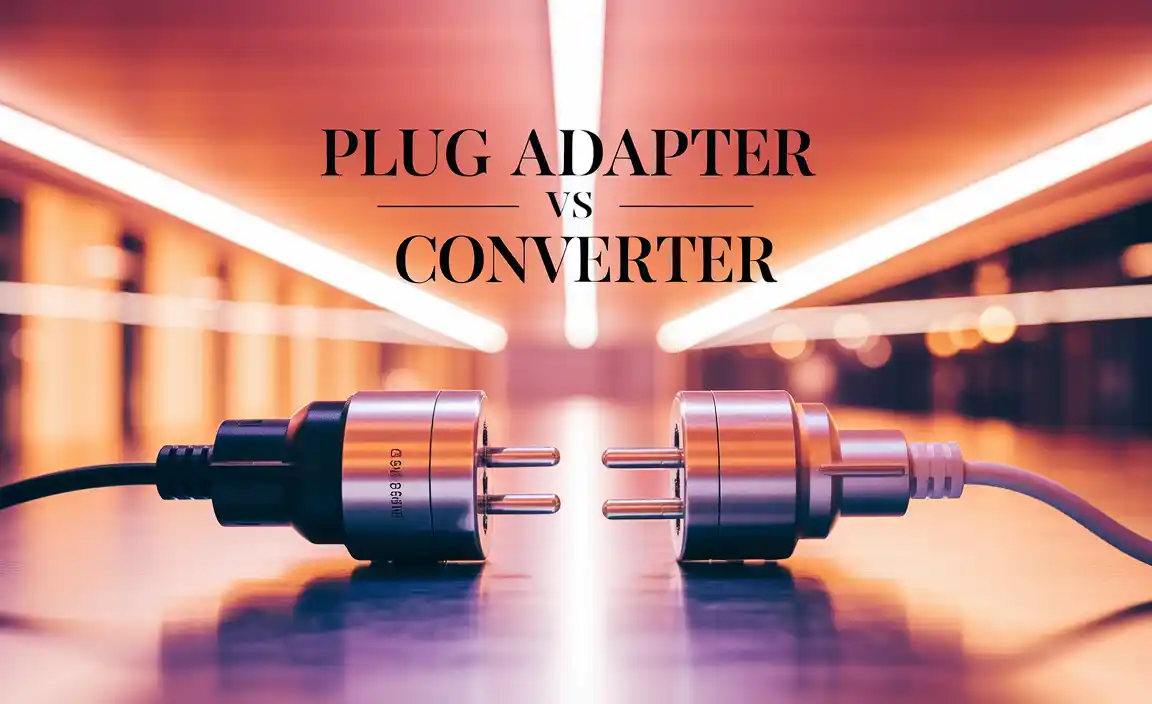 Plug Adapter vs Converter