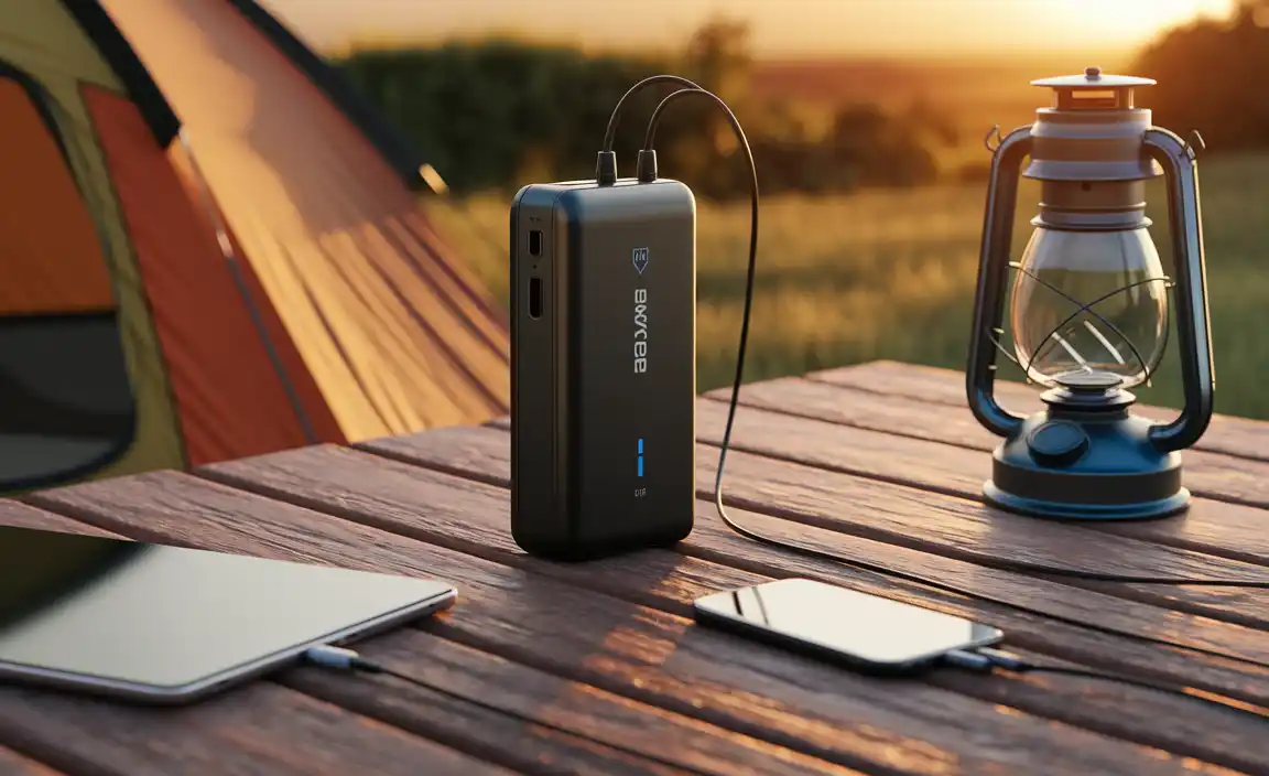 Powkey 200W Power Bank, 42000 mAh (Best for Camping with Family)