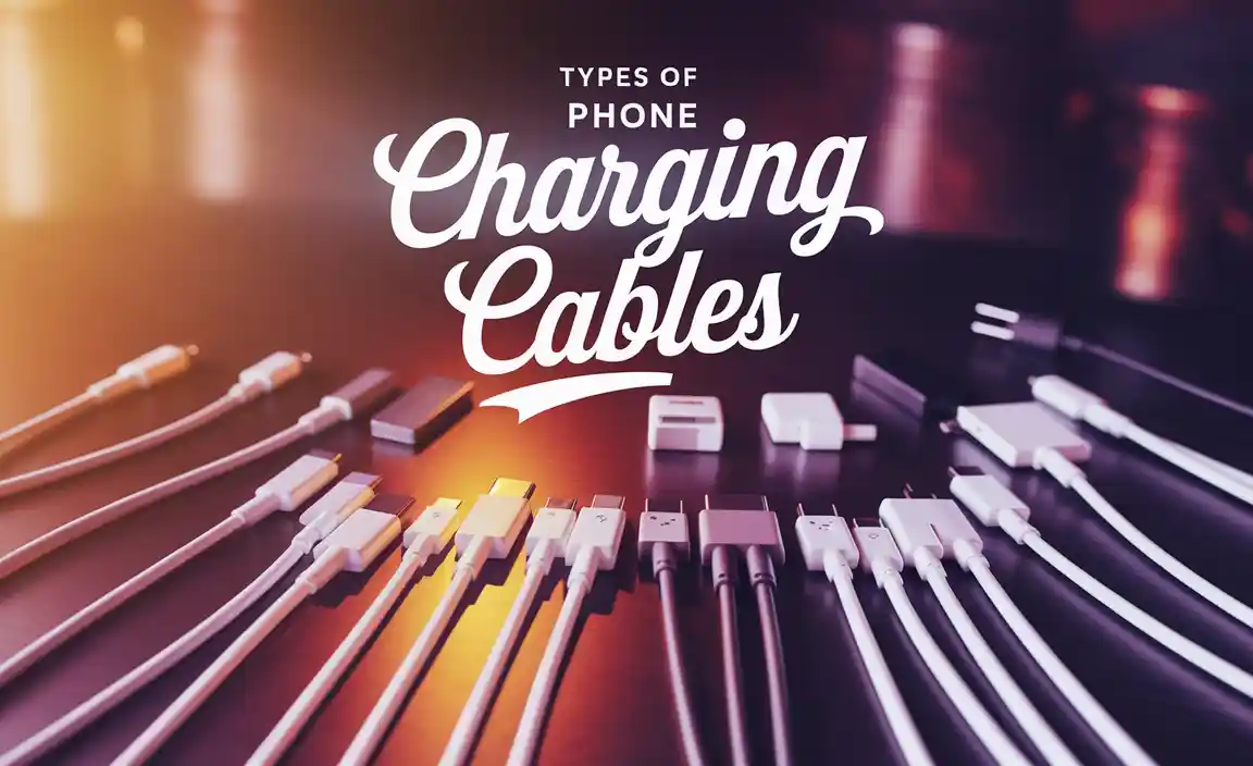 Types of Phone Charging Cables