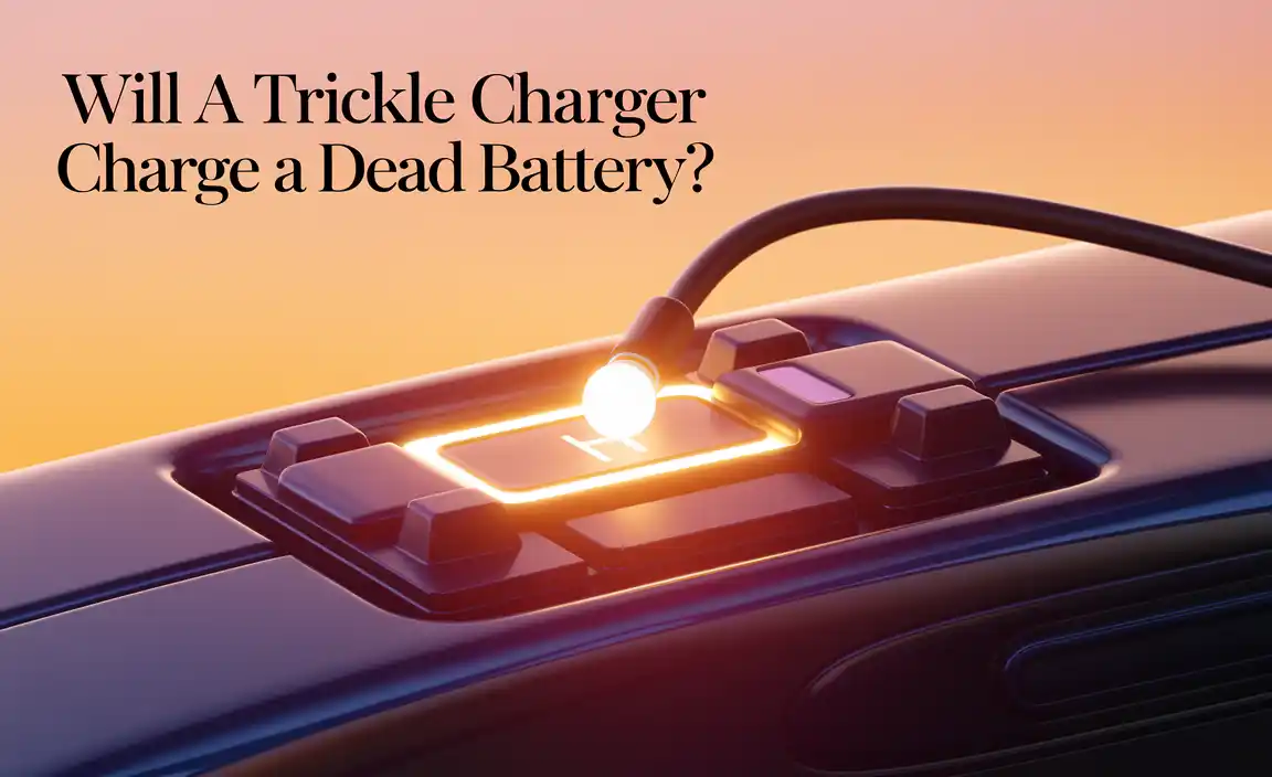 Will a Trickle Charger Charge a Dead Battery
