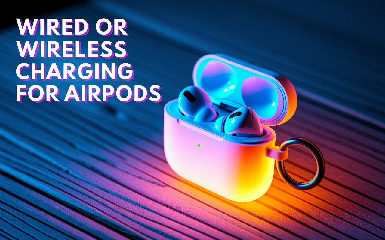 Wired or Wireless Charging Case for AirPods