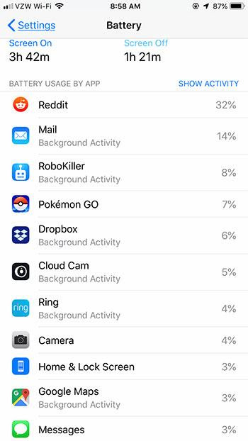 iphone 6 battery indicator yellow