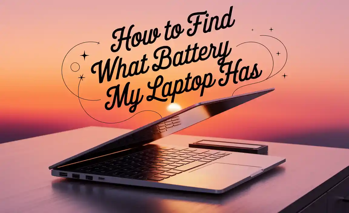 How to Find What Battery My Laptop Has
