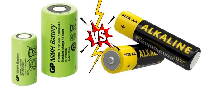 Alkaline Battery vs NiMH