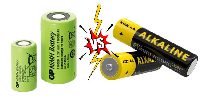 Alkaline Battery vs NiMH