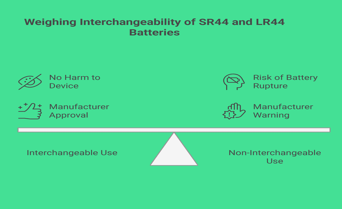 Are SR44 and LR44 Batteries Interchangeable 