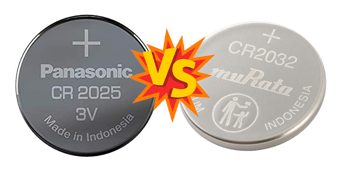 CR2025 VS CR2032 Battery
