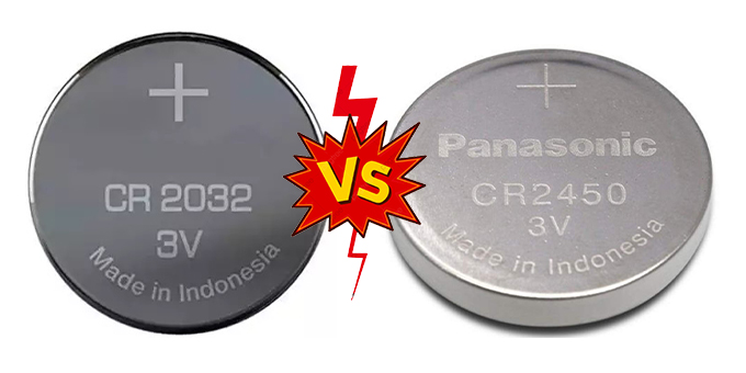 CR2032 vs CR2450 Battery