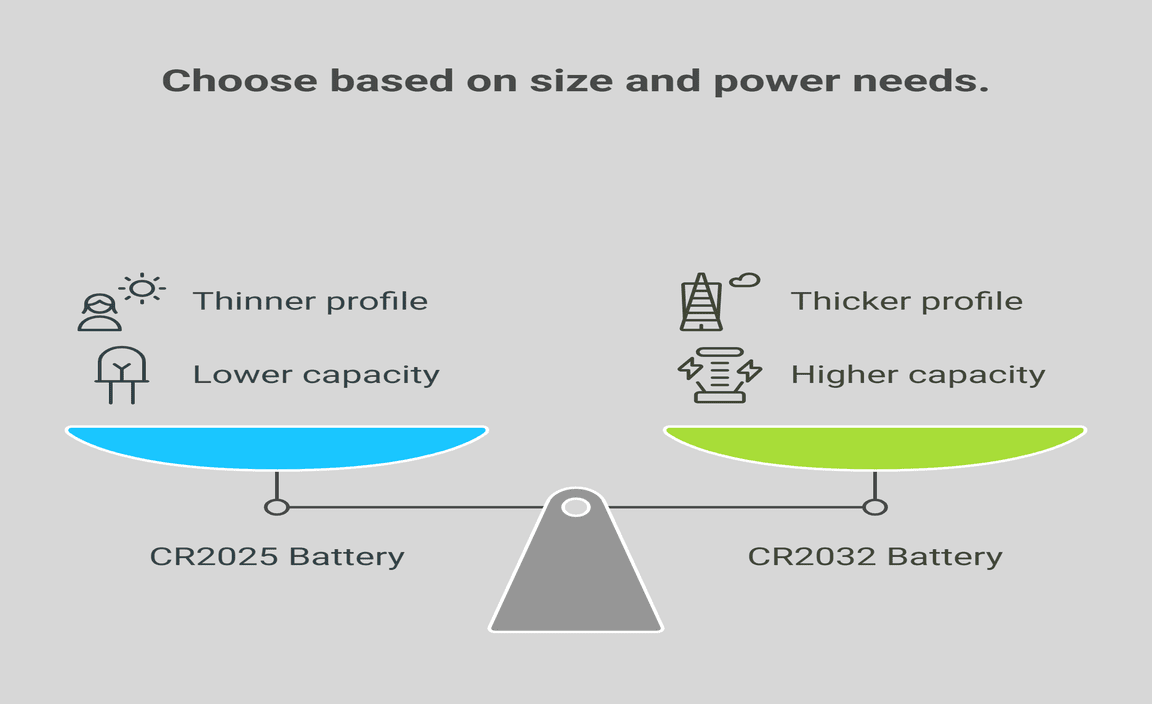 Differences: CR2025 VS CR2022 Battery