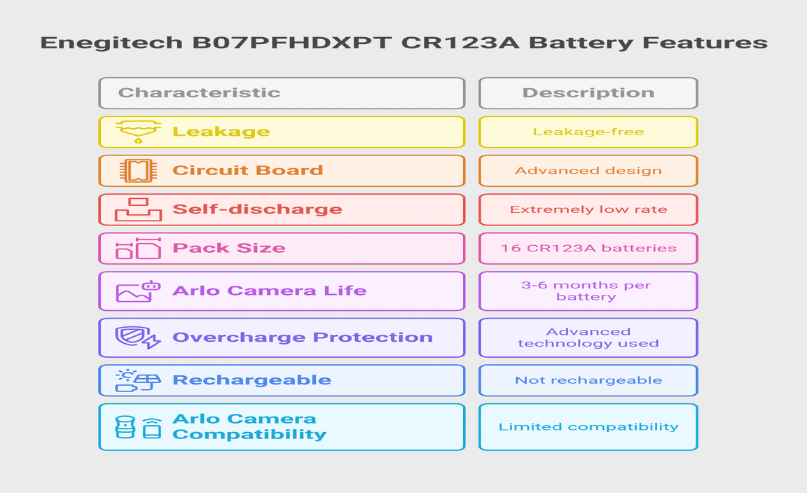 Enegitech B07PFHDXPT 3V 1600mAh CR123A Lithium Non-Rechargeable Battery (Best for the Durability)