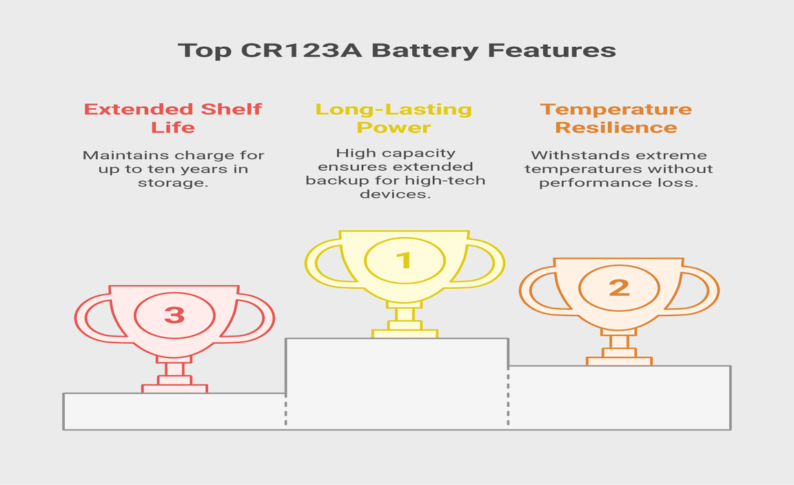 Energizer 0036QL1JY CR123A 3V Lithium Battery (Best Battery Backup)