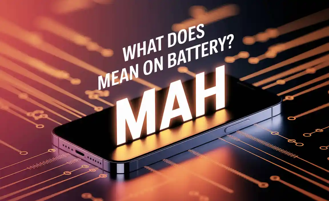What Does mAh Mean On Battery