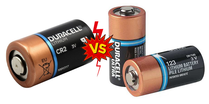 cr2 vs 123 battery