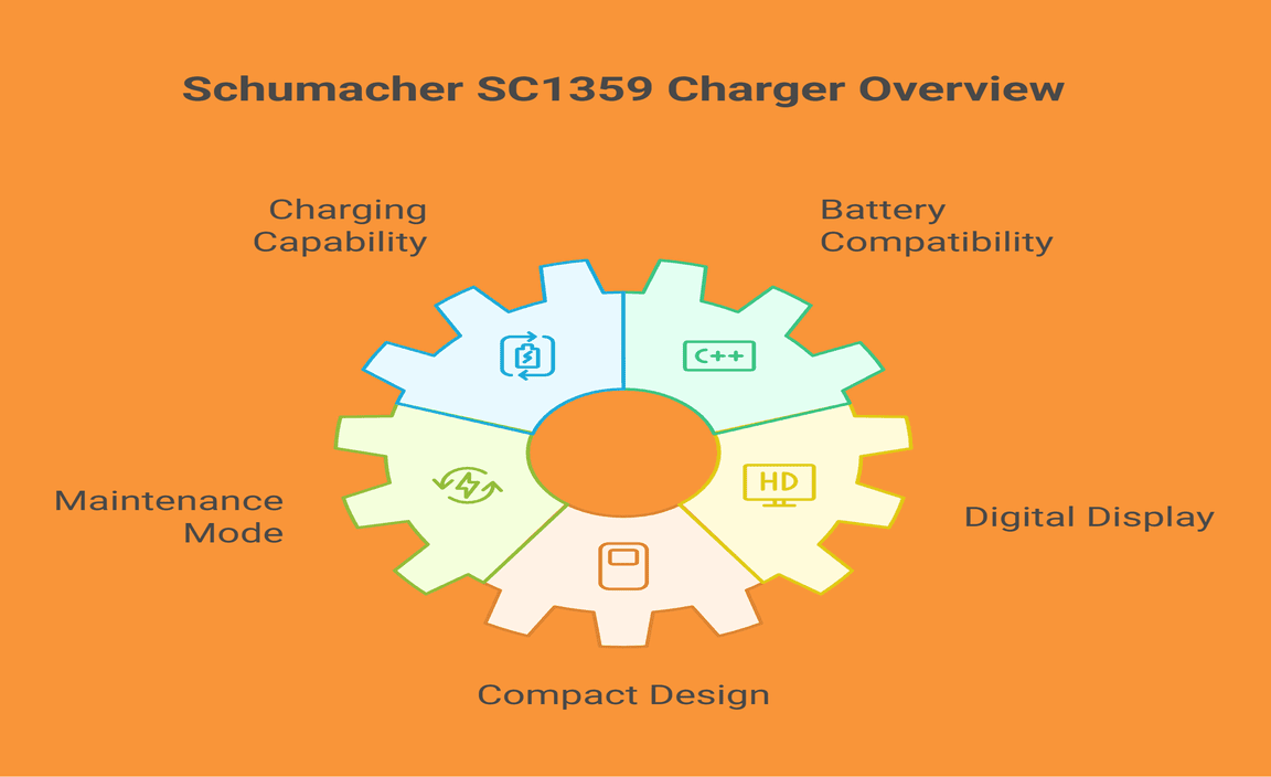 Schumacher SC1359 Fully Automatic Battery Charger, Maintainer, and Auto Desulfator with Battery Detection