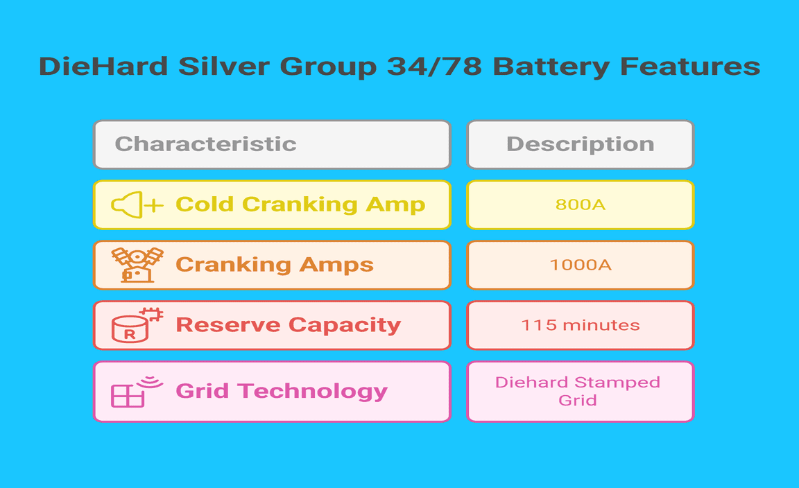 DieHard Silver Group Size 34/78 Battery