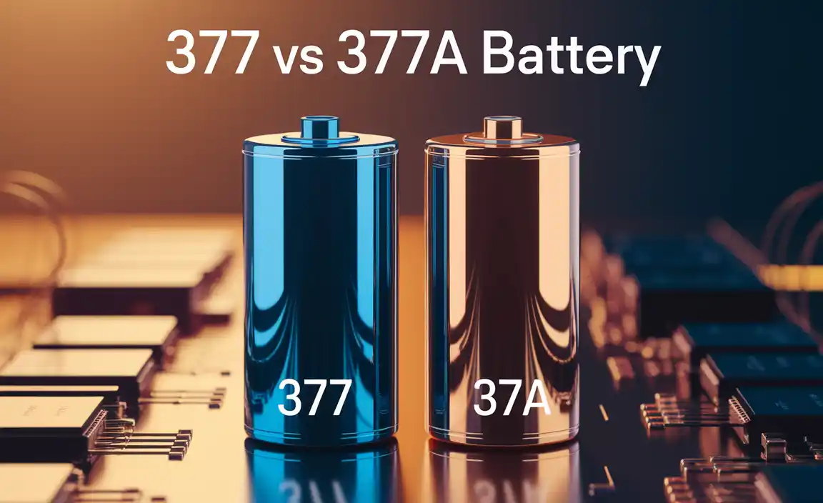 377 vs 377a Battery