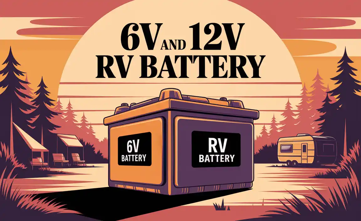 6v and 12v RV Battery