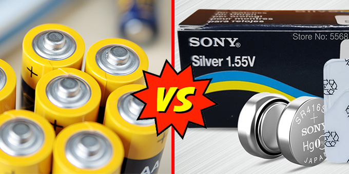 Alkaline vs Silver Oxide Battery