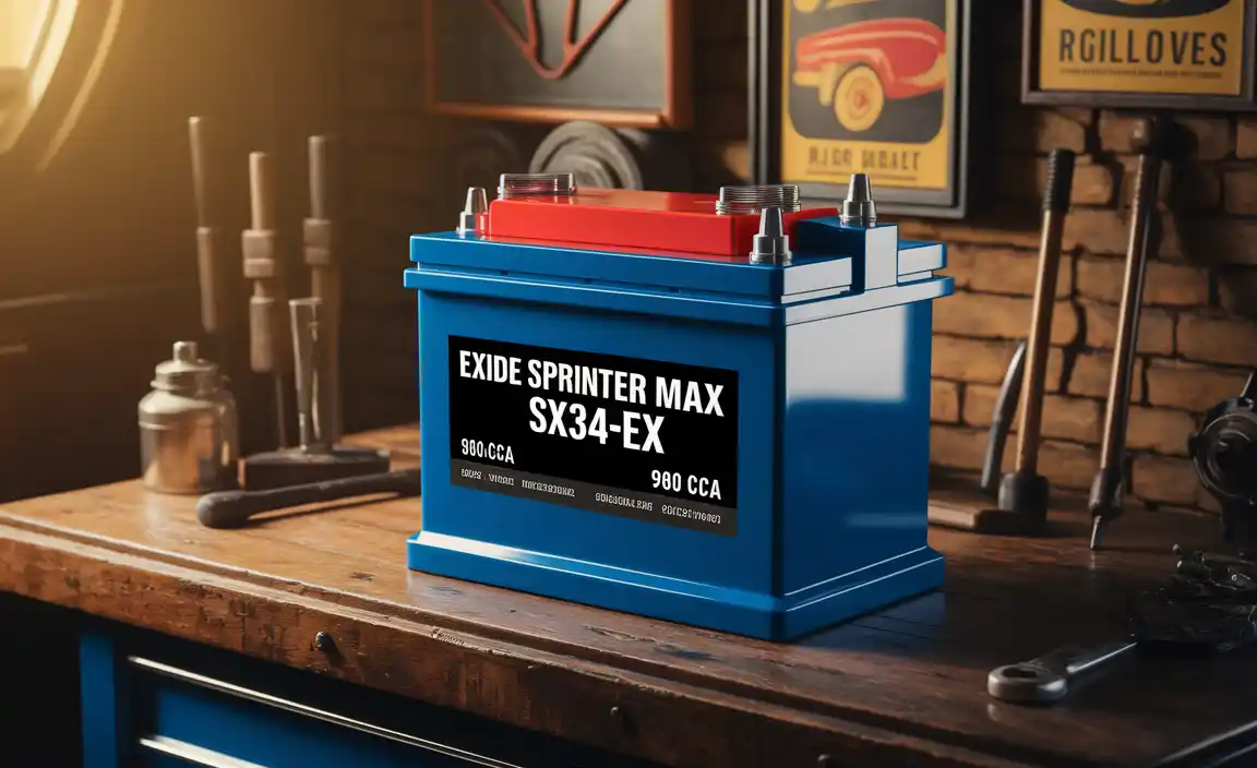 Exide Sprinter Max Automotive Battery SX34-EX