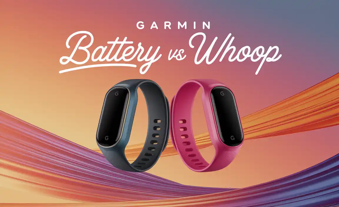 Garmin Body Battery vs Whoop