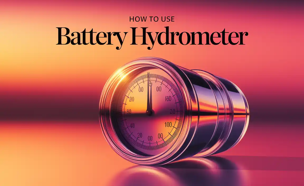 How to Use Battery Hydrometer