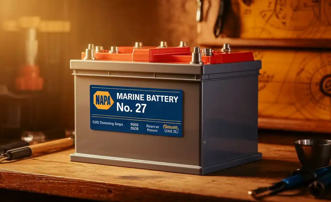 NAPA Marine Battery BCI No. 27 840 A Wet