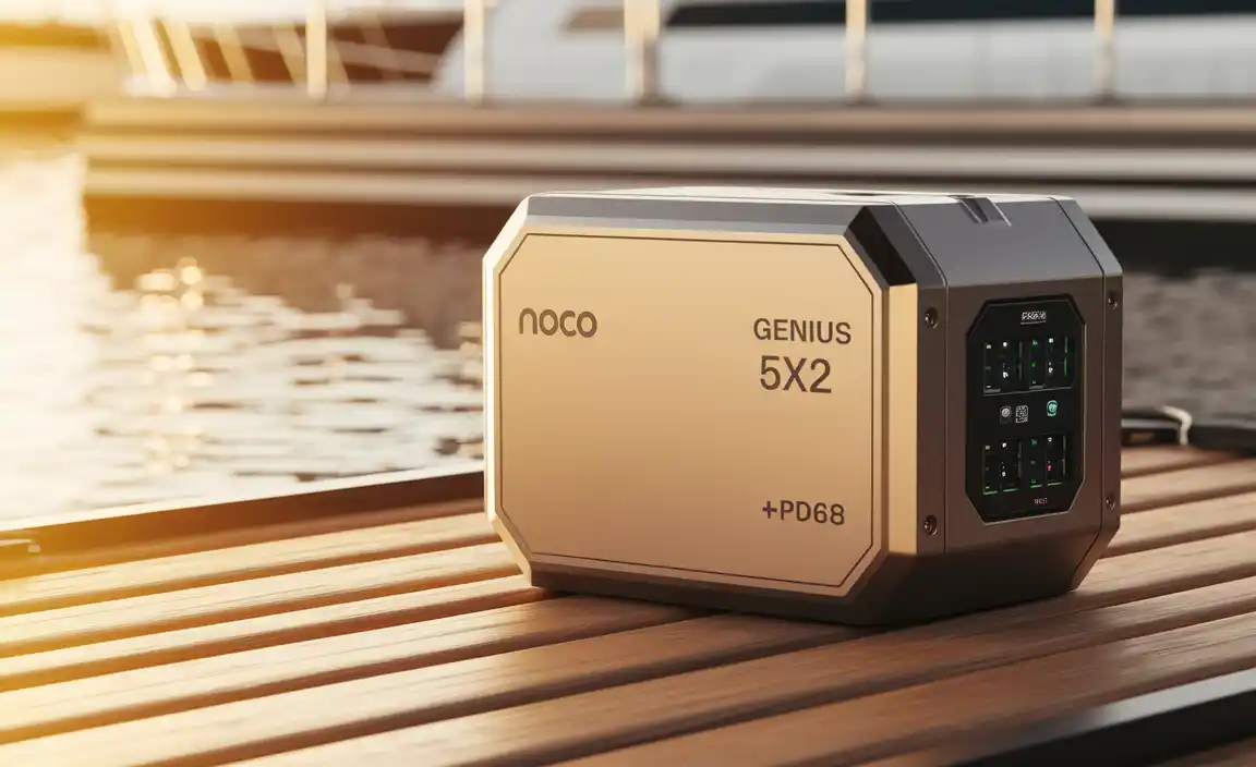 NOCO Genius GEN5X2, 2-Bank, 10-Amp (5-Amp Per Bank) Fully-Automatic Smart Marine Charger