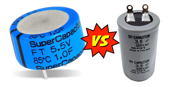 Supercapacitor vs Capacitor