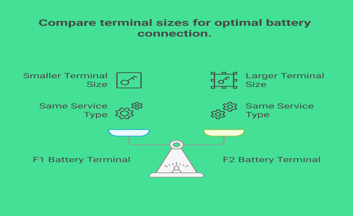 Difference Between F1 and F2 Battery Terminal