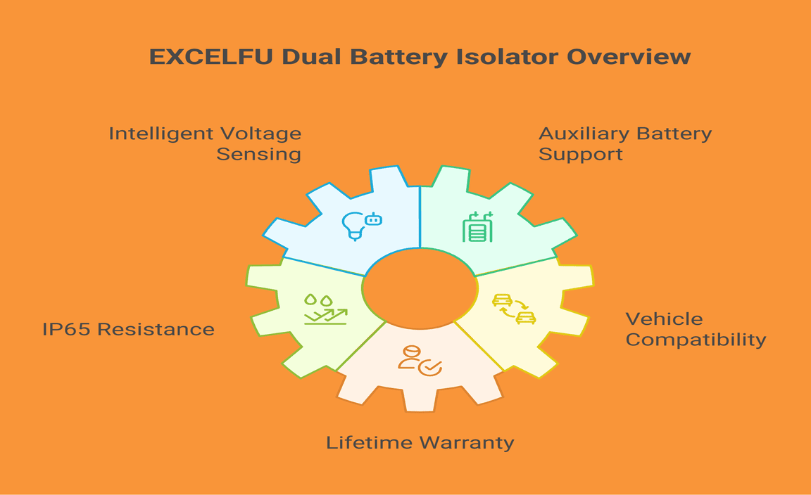 Dual Battery Isolator Kit, 12V 140 Amp VSR from EXCELFU