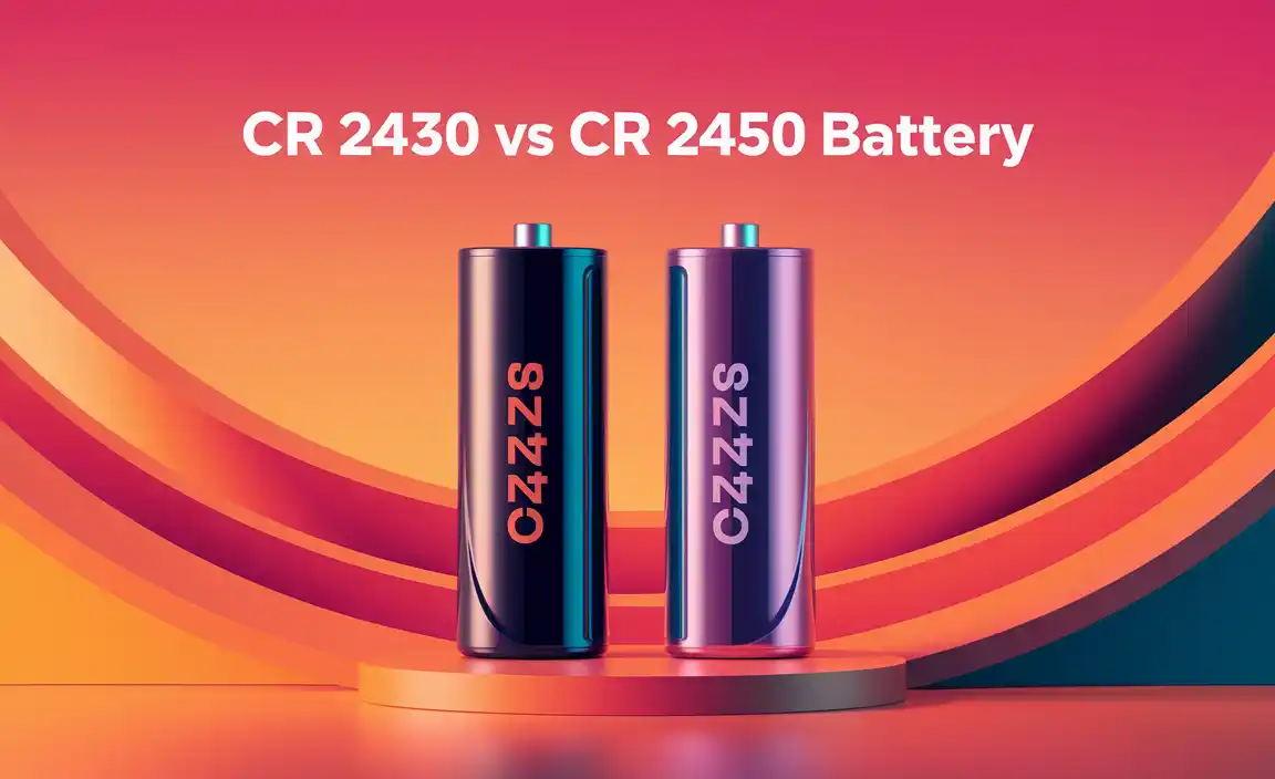 CR 2430 vs CR 2450 Battery
