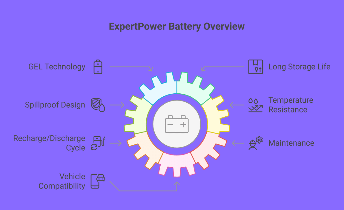 ExpertPower 12V 35AH Gel Battery