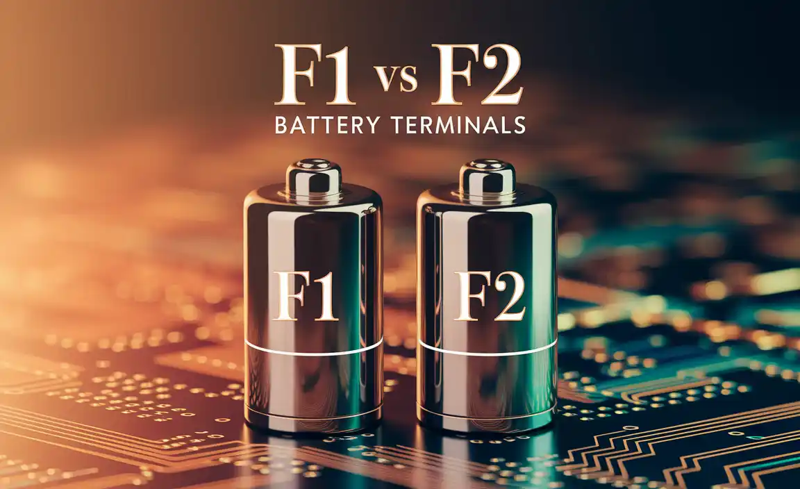 F1 vs f2 Battery Terminals