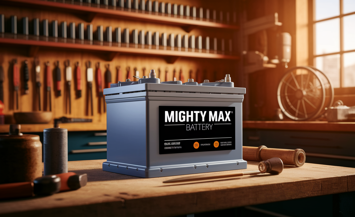 Mighty Max Battery ML35-12 - 12V 35AH U1 Deep Cycle AGM Solar Battery