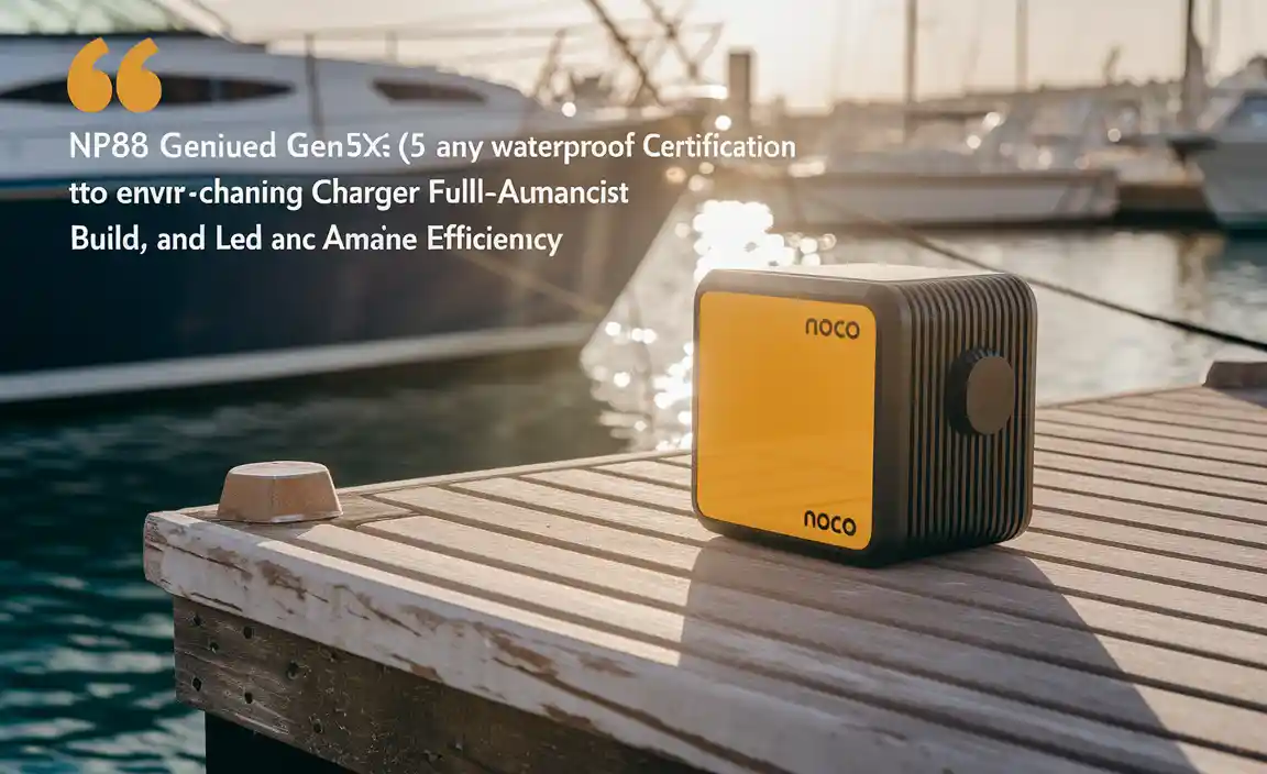 NOCO Genius GEN5X2, 2-Bank, 10-Amp (5-Amp Per Bank) Fully-Automatic Smart Marine Charger