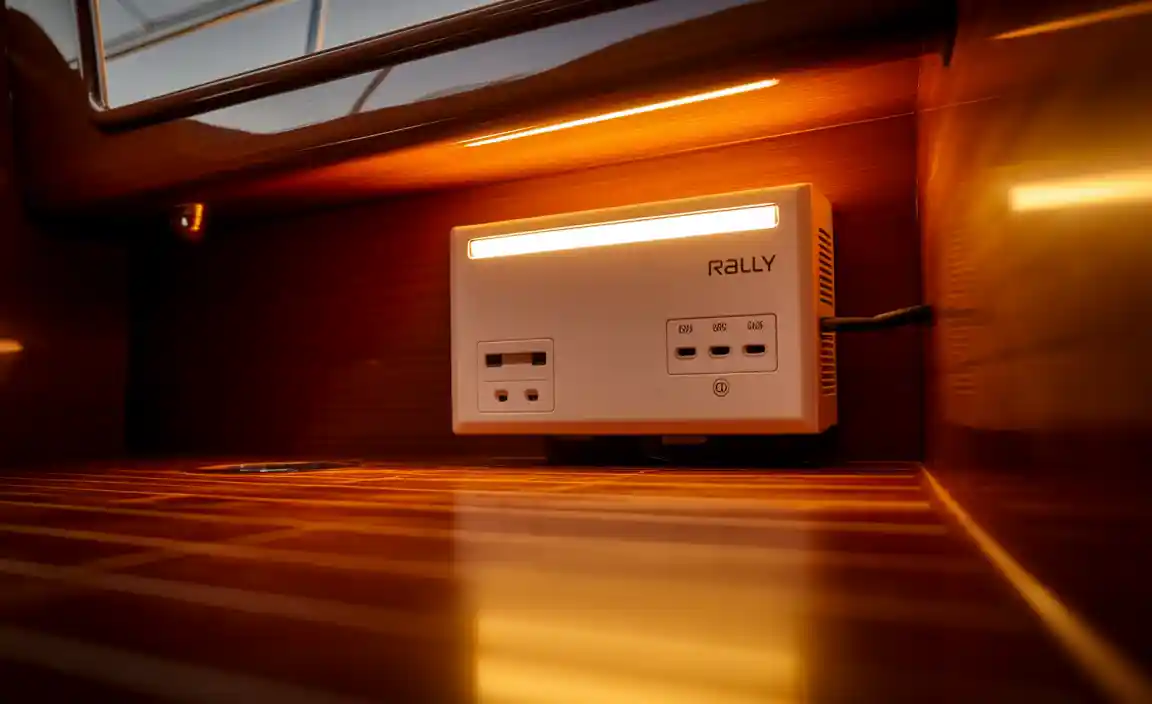 Rally Marine Grade 400W Power Inverter with USB Charging Port and Map Light (7637)