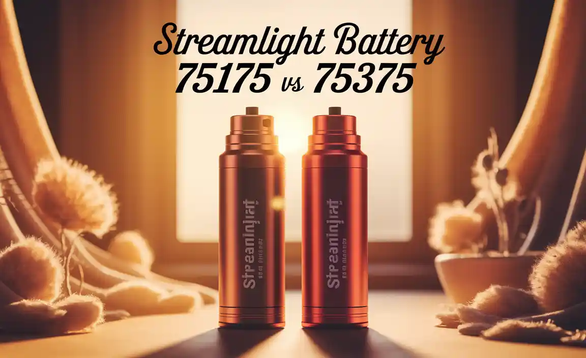 Streamlight Battery 75175 vs 75375