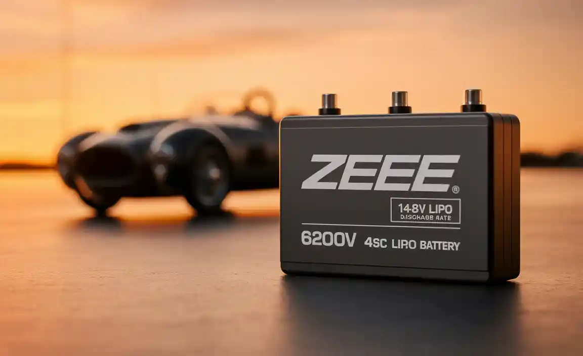 Zeee 14.8V 4S 80C 6200mAh Lipo Battery