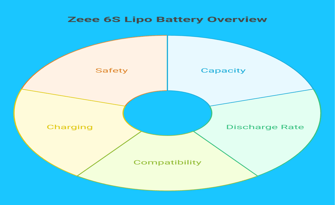 Zeee 22.2V 6S 100C 6000mAh Lipo Battery