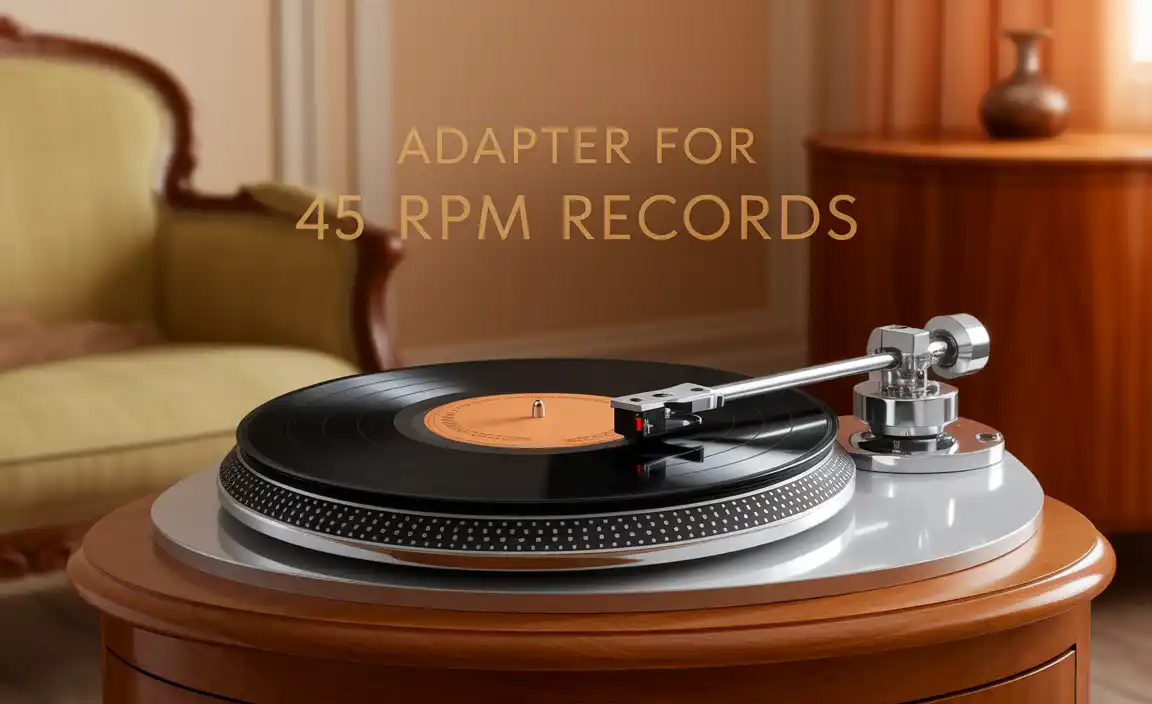 Adapter For 45 Rpm Records
