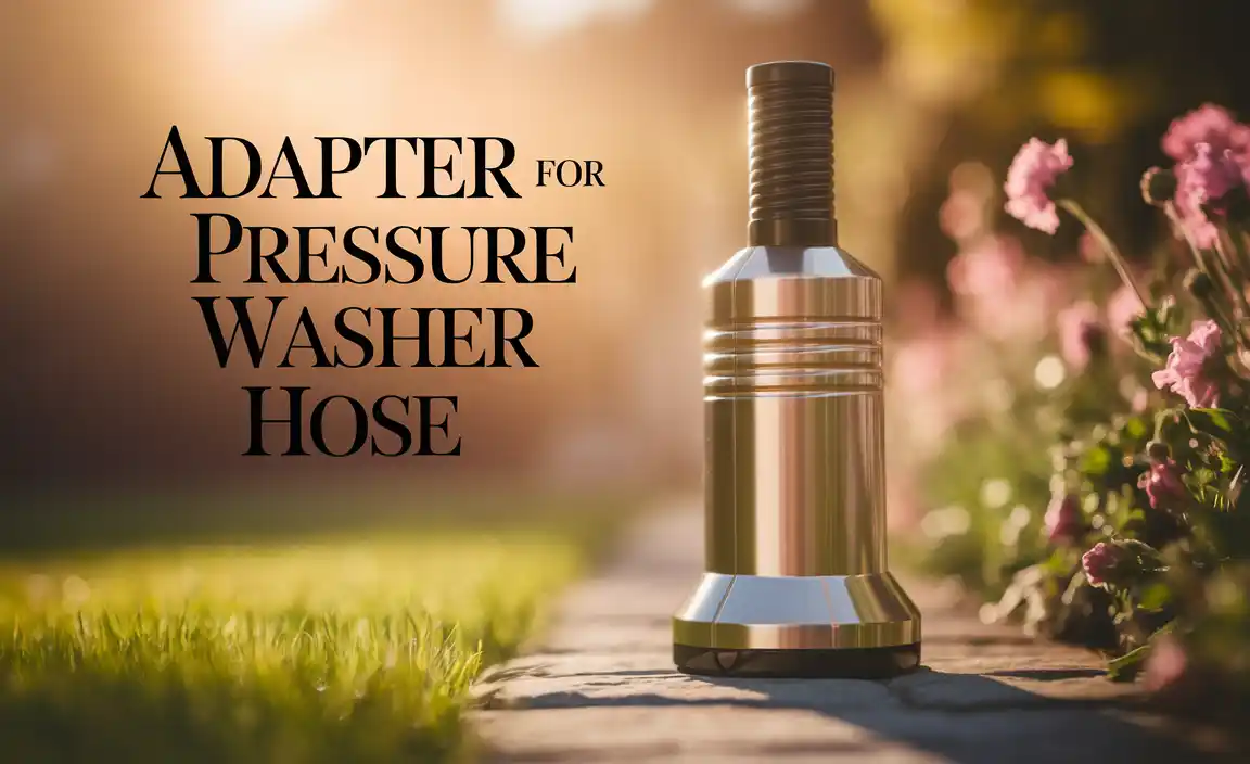 Adapter For Pressure Washer Hose